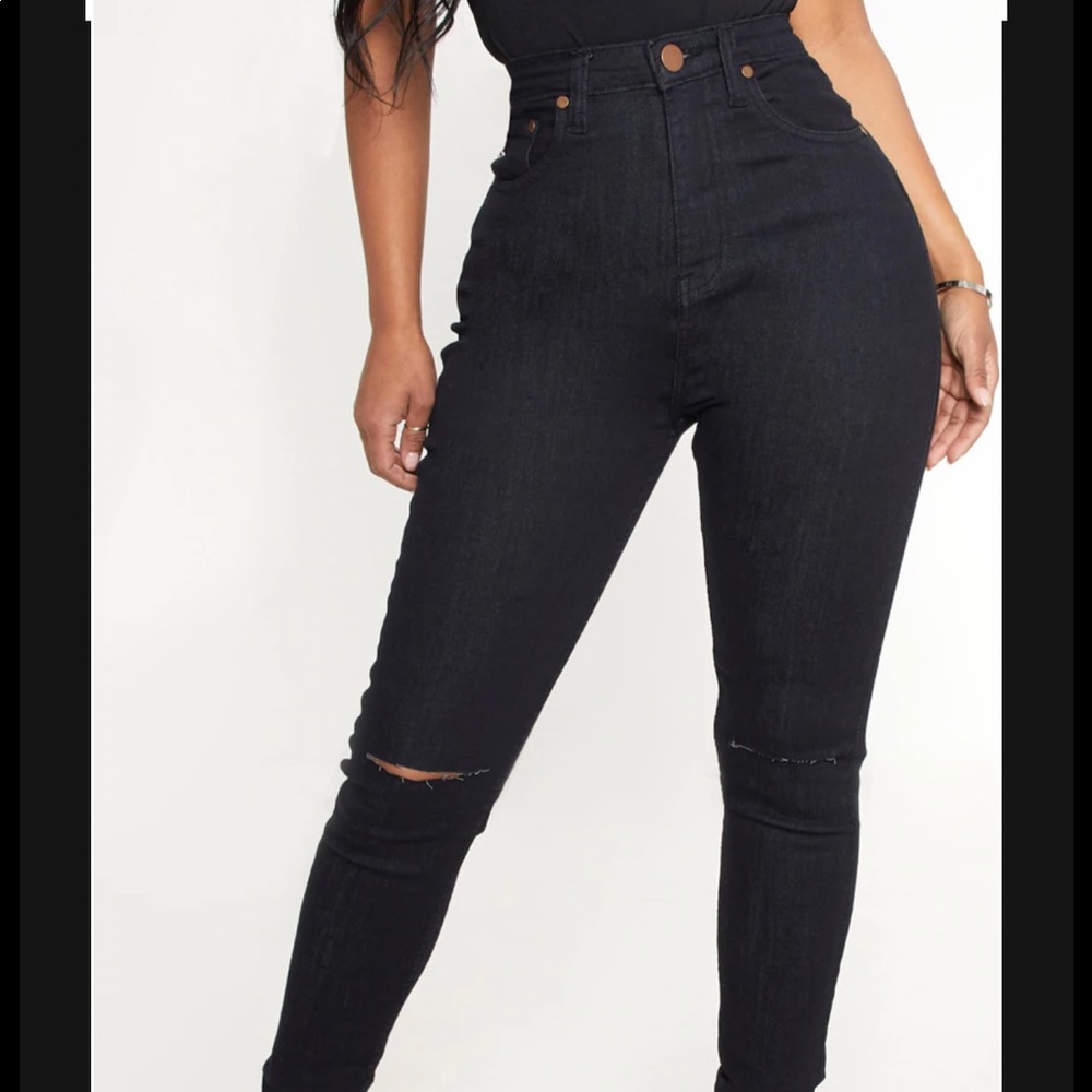 Shape Black Knee Rip Skinny Jean
